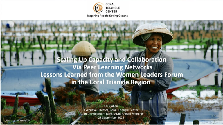 CTC Joins the Asian Development Bank Annual Meeting, Highlighting the Role of Women in Sustainable Blue Economies