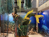 Discarded Plastic Ropes Turned Into Elegant Tapestry: Weaving the Ocean Art Installation
